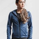 Nobull NWT Women’s Performance Zip Up Hoodie - XS - Dark Navy Photo 0