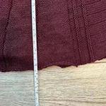 Notations  Maroon Long Knit Cardigan Size M Photo 6