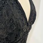 Topshop Black Lace Halter Crop Top Photo 7