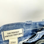 Madewell NEW The Petite Perfect Vintage Crop Jean Pinstripe Edition Blue US 24 Photo 10