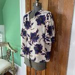 Draper James RSVP Tie Neck Floral Jacquard Woven Top Women’s Size Large Photo 6