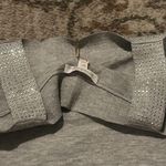 Minnie Rose  studded halter short sleeve silver sweater Photo 8