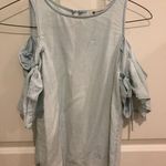 Impeccable Pig Cold Shoulder Bow Blouse Photo 0