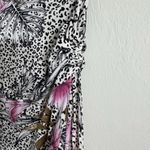 White House | Black Market  Convertible Maxi Dress Skirt Cheetah Animal Floral Medi Photo 4