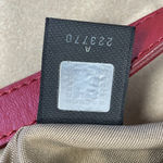 Fendi  Vintage Zucchino Baguette Shoulder Bag - Red - Preowned Photo 9