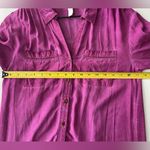 Anthropologie  Pilcro Raspberry Kimberly Maxi Dress long sleeve button front XS Photo 4