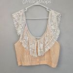 Miguelina Peachy Gingham Skirt Set Orange Size L Photo 2