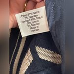 Lane Bryant Women's Navy Cream Stripe Fringe Open Front Cardigan Jacket 20 NWT Photo 7