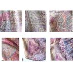 ZARA Ruffled Knotted Crop Top Blouse Medium Paisley Abstract Gold Color … Photo 10