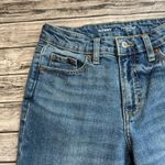 Old Navy  Women's High-Rise O.G. Straight Leg Jeans Ankle Slit Blue Denim 2 Zip Photo 3