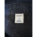Old Navy  Women Denim Cotton S/S Button Down Shirt Dress Sz Med Dark Blue Wash J1 Photo 2