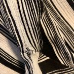 Lavender Field  Black White Strips Wrap Top with Fringe Size M Photo 9