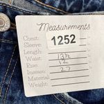 ZARA  Relaxed High Waisted Wide Leg Boyfriend Jeans Raw Hems 4 Dark Wash Blue Photo 6