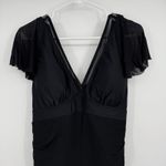 Womens FactMe One Piece Swimsuit XL Black Tummy Control Swim Dress Ruched Side Photo 4