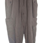Maeve Anthropologie  Cicerone Cupro Cargo Pants Olive Green Size XS‎ Comfy Casual Photo 0