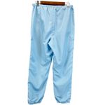 ASOS Womens 6 Track Pants Jogger Light Baby Blue White Stripe Ankle Zip Active Photo 2