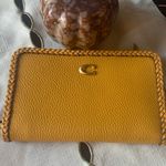 Coach Authentic  1941 Polished pebble leather & smooth leather zip around wallet Photo 1