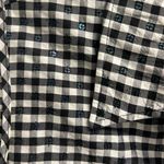 Black and White Gingham Women's Button Down Shirt or Vest Size 8 Photo 2