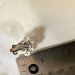 Vintage Aurora Borealis cluster crystal clip on earrings Photo 6