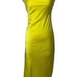SER.O.YA Dalia Strapless Maxi Dress in Citric XSmall Womens Satin Cocktail Yellow Size XS Photo 4