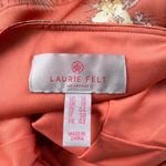 LAURIE FELT Boho Cottage Core Slip Dress Sz 14 Floral Lace Hem Romantic Satin Orange Photo 9