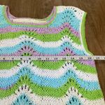 Handmade Pastel Colored Knit Sweater Vest ~ Size XS Photo 5