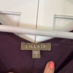 Lilla P purple cotton short sleeve tie detail shirt Small Purple Photo 2