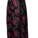 For Love & Lemons Teagan Strapless Floral Maxi Dress Sz S Holiday Winter Wedding Black Photo 0
