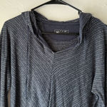 IO Pullover Hoodie Womens Small‎ Striped Hemp Organic Cotton Lightweight Blue Photo 1