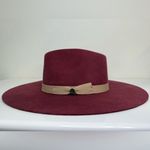 Charlie 1 Horse  Women's Highway Wool Western Hat Burgundy EUC Photo 5