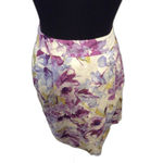 Christopher & Banks  Size 12 Floral Lined Cotton Skirt Career Church Photo 1