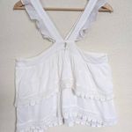 Urban Outfitters Romantic White Ruffle Strap Layered Lace Trim M Cottagecore Top Size M Photo 2
