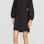 Modern Citizen  Emma Open Back Shirt Dress Button Down Black Cotton Sizes L S Photo 7