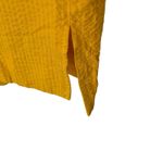 Cuyana  Yellow Seersucker Twisted One Shoulder Dress size medium with pockets Photo 7