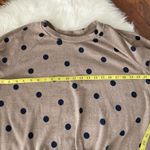 Neutral Polka Dot Top Tie Front by MINE Size L Photo 3