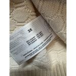 Ella Moss  Women's Elbow Sleeve Shirt/Sweater Lightweight, Size-3X, Cream New Photo 3