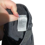 American Eagle  Black High Rise Buttom Up Distressed Mini Skirt Size‎ 12 Photo 6