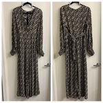 Coco Fennell Long Sleeve Wide Leg Floral Jumpsuit Size UK 10 US 6 Photo 2