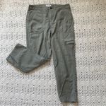 frame denim FRAME Le Service Cargo Military Straight Leg Crop Pants Green (Size 29) preppy Photo 1