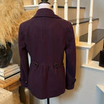 EXPRESS | Purple Plum Wool Pea Coat Size SP Photo 4