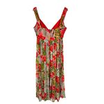 Badgley Mischka  Floral‎ Chiffon Maxi Dress Evening Gown Wedding Guest Flowy 12 Photo 2