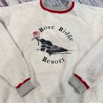 Vintage “Rose Ridge Resort” Loon Crewneck Sweatshirt Red Size XL Photo 1