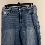 Hollister Blue Ultra High-Rise Dad Jeans Stretch Womens Size 13R Straight Leg Photo 1