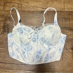 NWT Floral toile print corset top Photo 1
