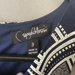 Speechless  sz 3 navy silver halter‎ mini dress Photo 3