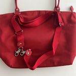 MZ Wallace Chelsea Red Tote With Pouch And Crossbody Strap Photo 6