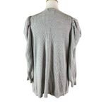 Anthropologie Gray Ribbed Open Front Cardigan Slouchy Soft Knit XS Photo 2