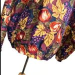 Vintage 90s EVR Silk Bomber Windbreaker jacket fruit Medium Multiple Photo 4
