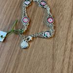 Vera Bradley Silver & Floral Chain Bracelet NWT Matches Tutti Frutti Bag Listed Photo 4