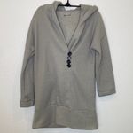 Cupshe Gray Waffle Knit Oversized Pullover Sweater Hooded EUC Sz M Polyester Photo 0